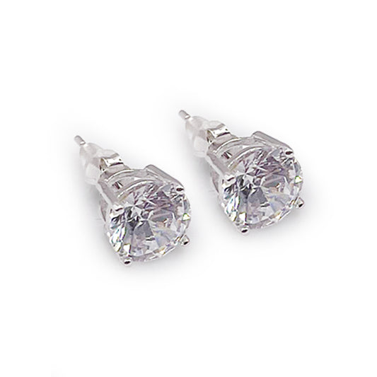 925 Sterling Silver Cubic Zirconia Studs – Perfect for Any Occasion