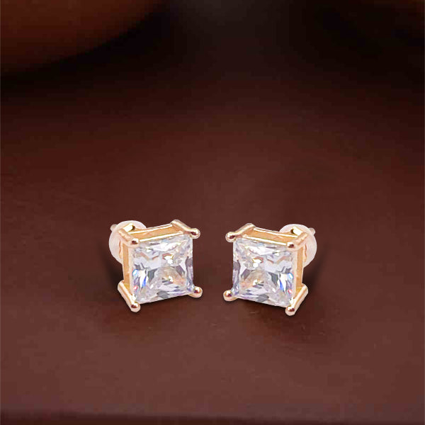 Sparkle in Style: 925 Sterling Silver Cubic Zirconia Stud Earrings