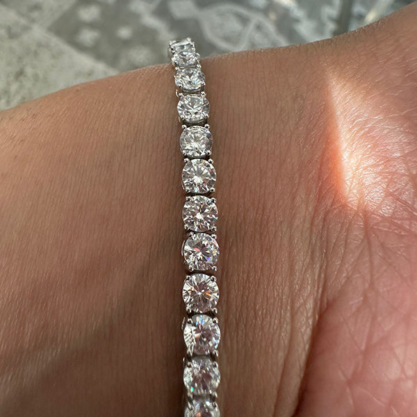 Round Cubic Zirconia classic tennis bracelet