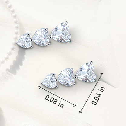 925 Silver Moissanite Stud Earrings. Crafted with precision.